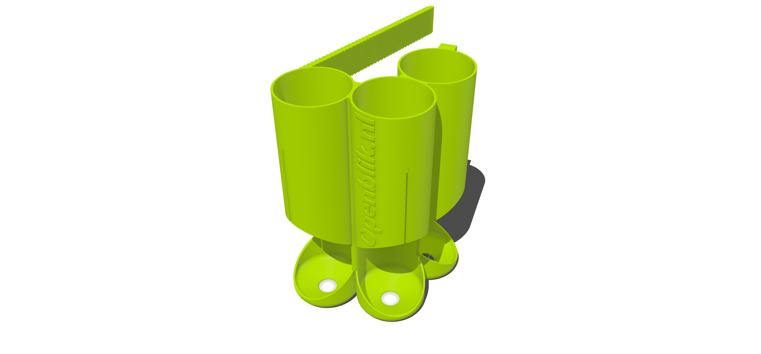 Triple cylinder holder